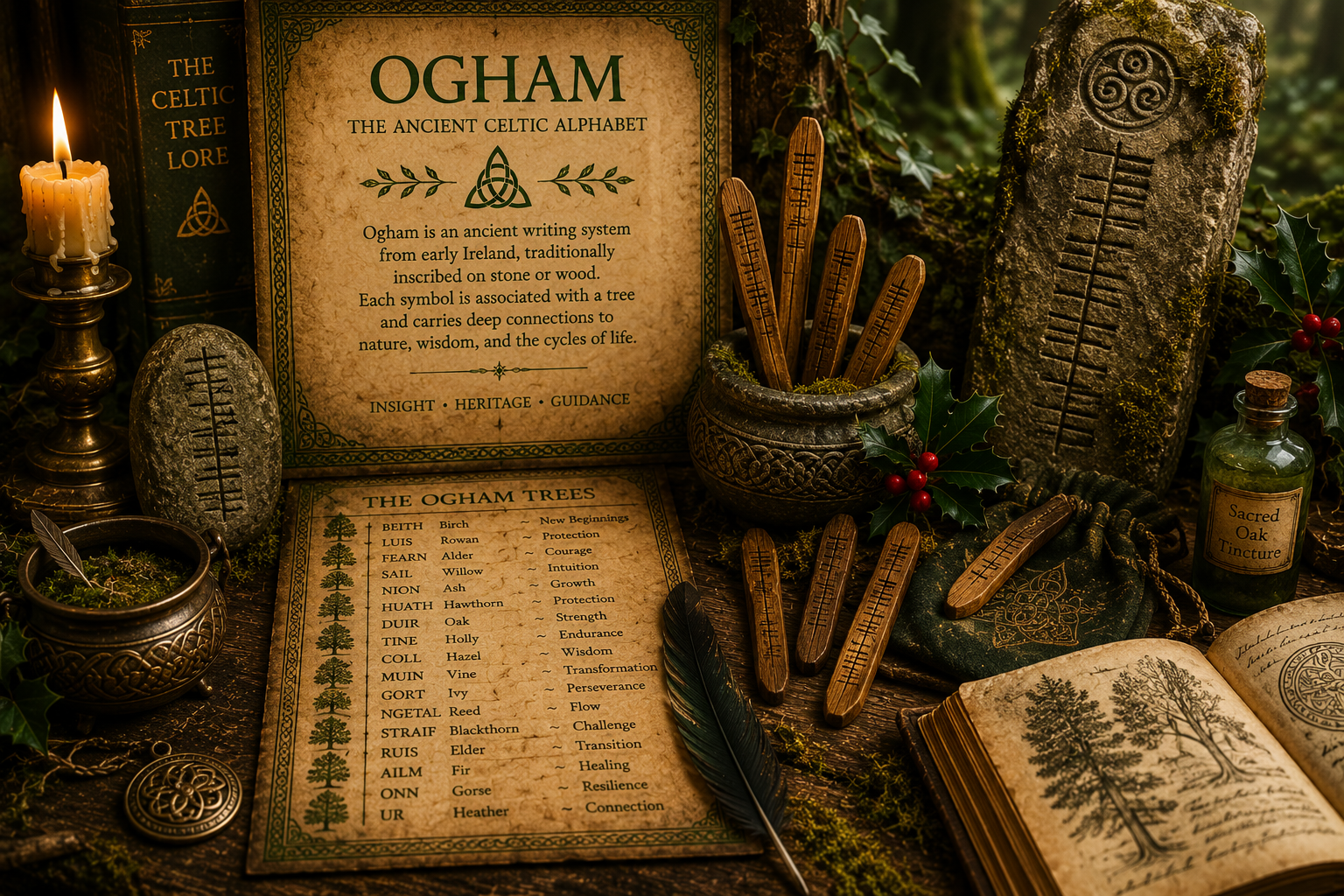 OGHAM: the ancient celctic alphabet...